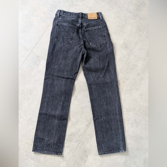 Denim Forum Aritzia Joni High Rise Loose Jeans Black Wash Size 26 30L - Picture 5 of 9